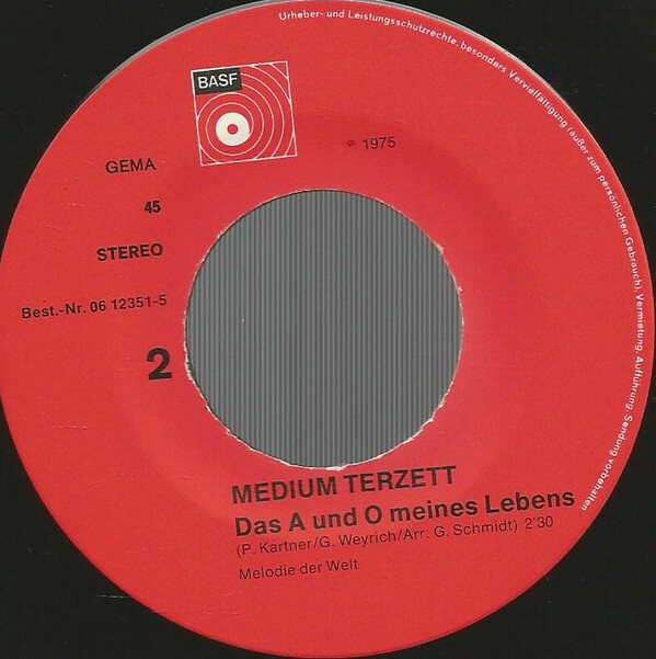 Medium Terzett – Ich Hab' Kein Geld / Das A Und O Meines Lebens (Single) – Bild 4