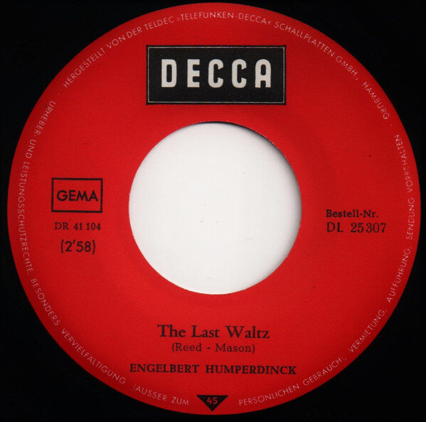 Engelbert Humperdinck – The Last Waltz / That Promise (Single) – Bild 3