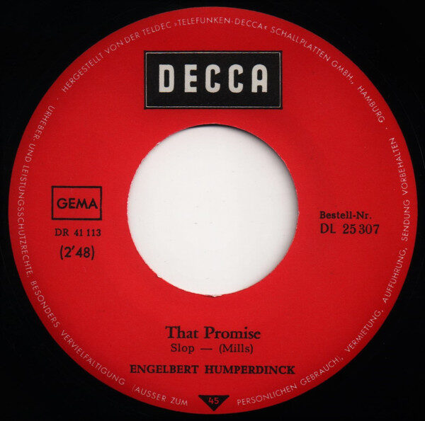 Engelbert Humperdinck – The Last Waltz / That Promise (Single) – Bild 4