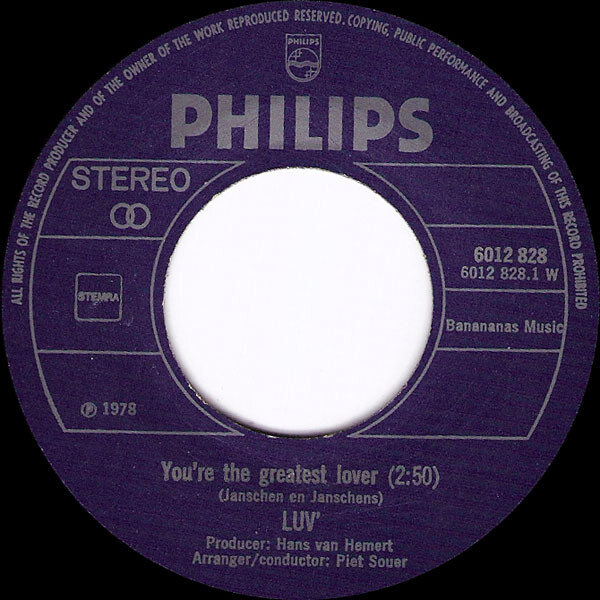 Luv' – You're The Greatest Lover (Single) – Bild 3