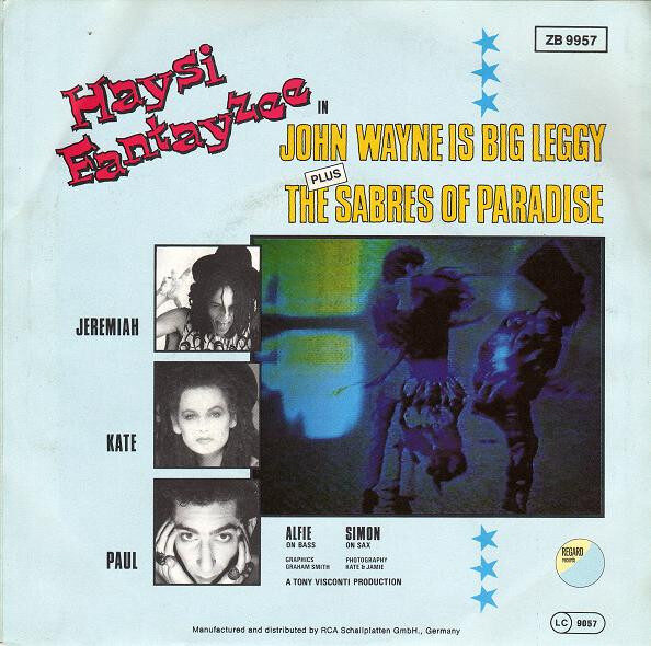 Haysi Fantayzee – John Wayne Is Big Leggy (Single) – Bild 2