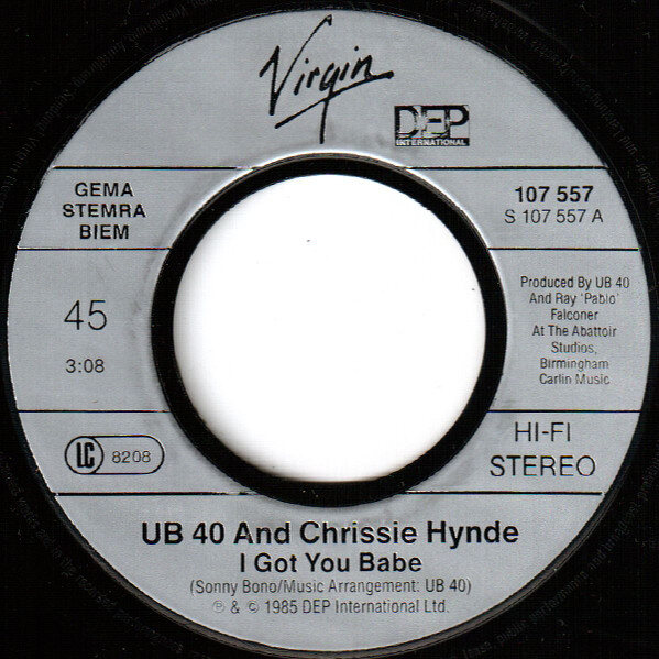UB40 Guest Vocals By Chrissie Hynde – I Got You Babe (Single) – Bild 3