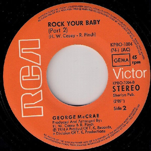 George McCrae – Rock Your Baby (Single) – Bild 4