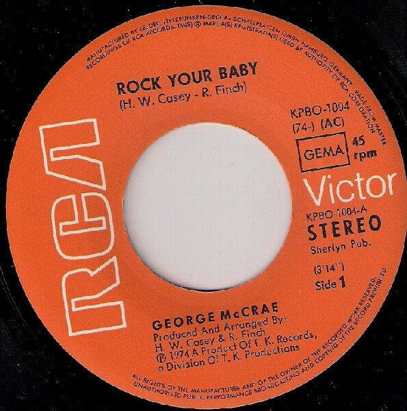 George McCrae – Rock Your Baby (Single) – Bild 3