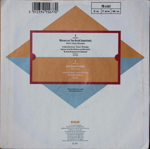 Rick Astley – Whenever You Need Somebody (Single) – Bild 2