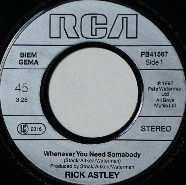 Rick Astley – Whenever You Need Somebody (Single) – Bild 3