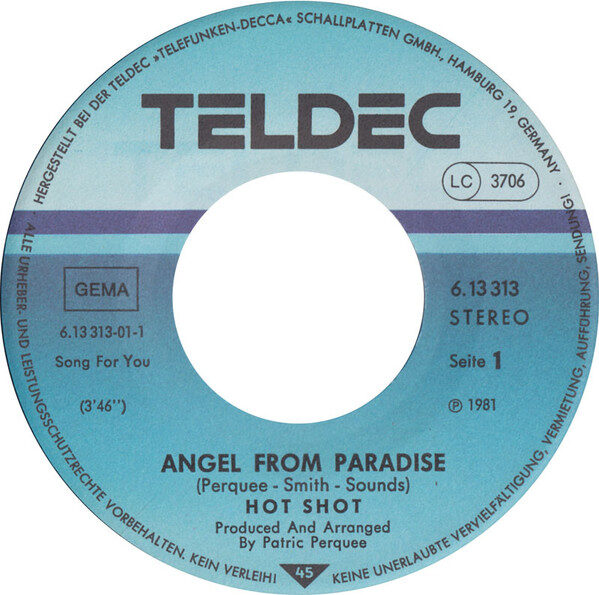 Hot Shot (2) – Angel From Paradise (Single) – Bild 2