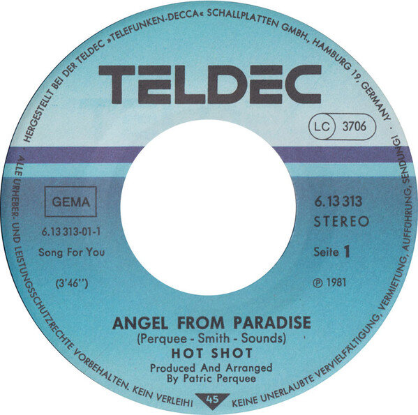 Hot Shot (2) – Angel From Paradise (Single) – Bild 2
