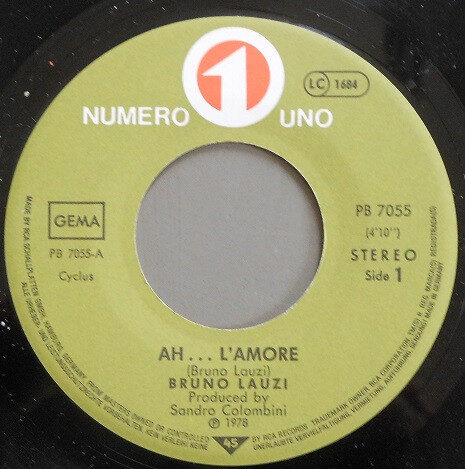 Bruno Lauzi – Ah.... L'Amore (Single) – Bild 2