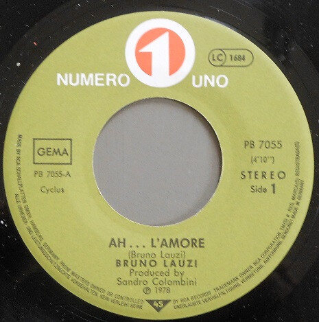 Bruno Lauzi – Ah.... L'Amore (Single) – Bild 2