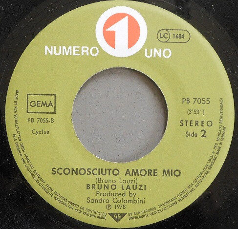 Bruno Lauzi – Ah.... L'Amore (Single) – Bild 3