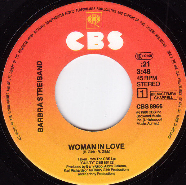 Barbra Streisand – Woman In Love (Single) – Bild 3