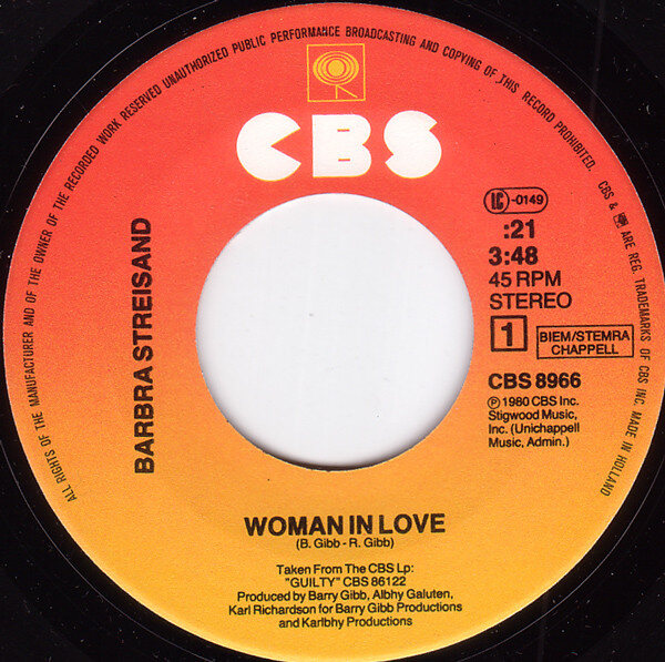 Barbra Streisand – Woman In Love (Single) – Bild 3