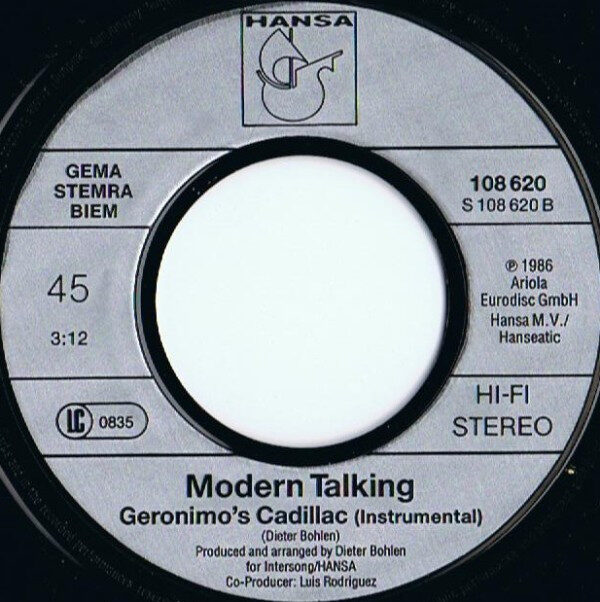 Modern Talking – Geronimo's Cadillac (Single) – Bild 4