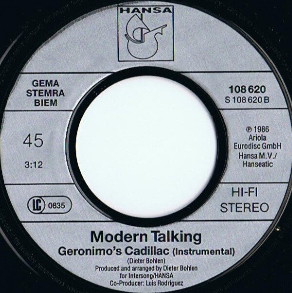 Modern Talking – Geronimo's Cadillac (Single) – Bild 4