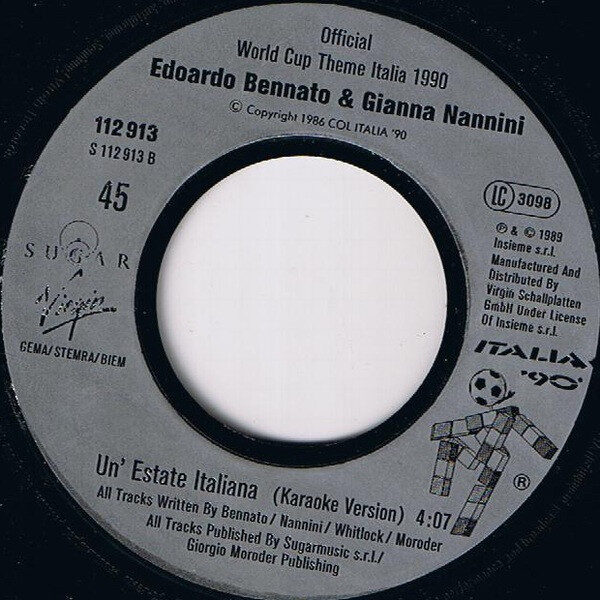 Edoardo Bennato - Gianna Nannini – Un'Estate Italiana (Single) – Bild 4