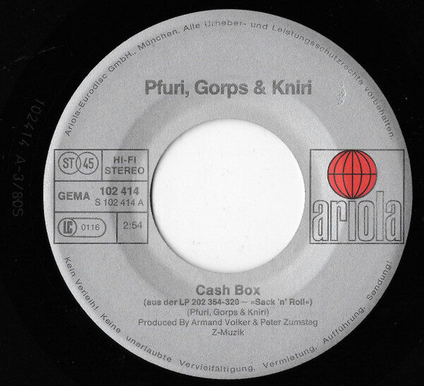 Pfuri Gorps & Kniri* – Cash Box (Single) – Bild 3