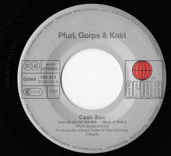 Pfuri Gorps & Kniri* – Cash Box (Single) – Bild 3