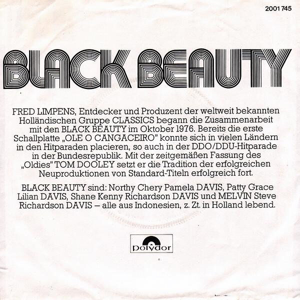 Black Beauty – Tom Dooley (Single) – Bild 2