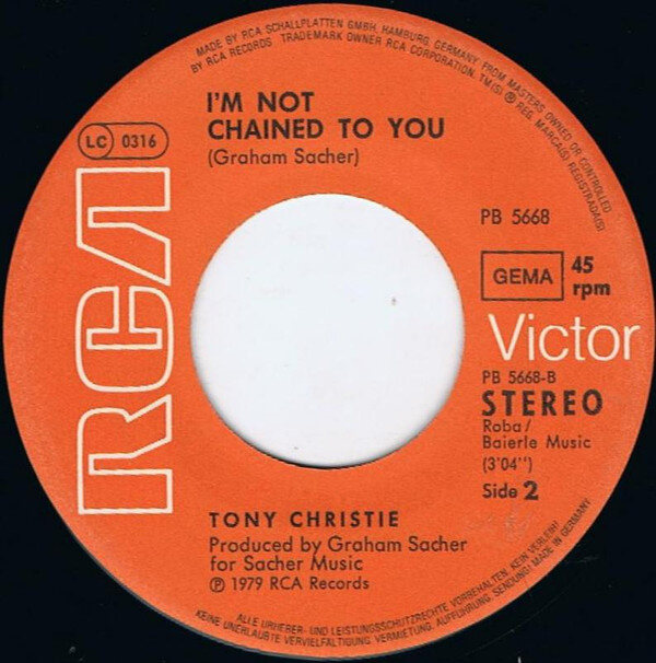 Tony Christie – Sweet September (Single) – Bild 3