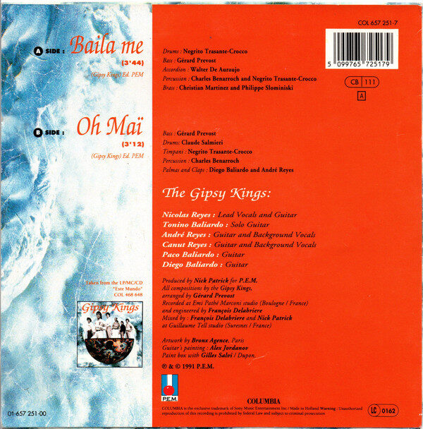 Gipsy Kings – Baila Me (Single) – Bild 2