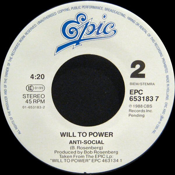 Will To Power – Freebaby (Baby, I Love Your Way/Free Bird) (Single) – Bild 4