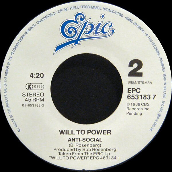 Will To Power – Freebaby (Baby, I Love Your Way/Free Bird) (Single) – Bild 4