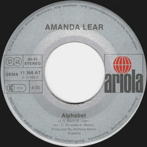 Amanda Lear – Queen Of China-Town (Single) – Bild 4