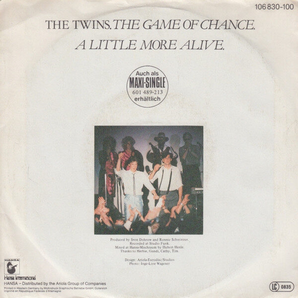The Twins – The Game Of Chance (Single) – Bild 2