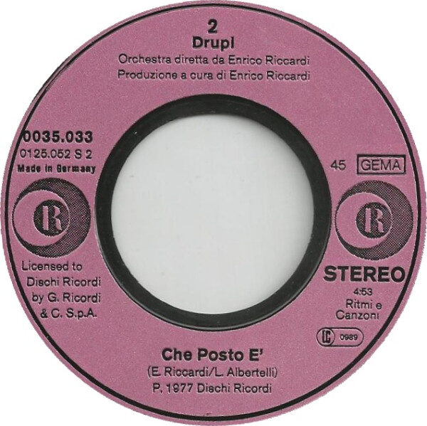 Drupi (2) – Con Fantasia (Single) – Bild 3
