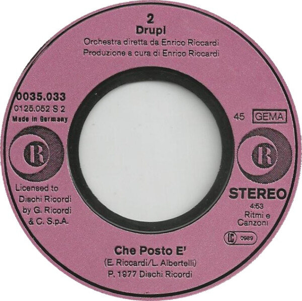 Drupi (2) – Con Fantasia (Single) – Bild 3