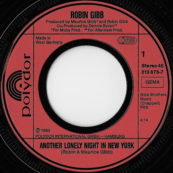 Robin Gibb – Another Lonely Night In New York (Single) – Bild 3