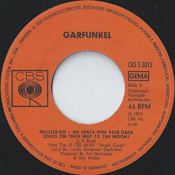 Garfunkel* – I Shall Sing (Single) – Bild 2
