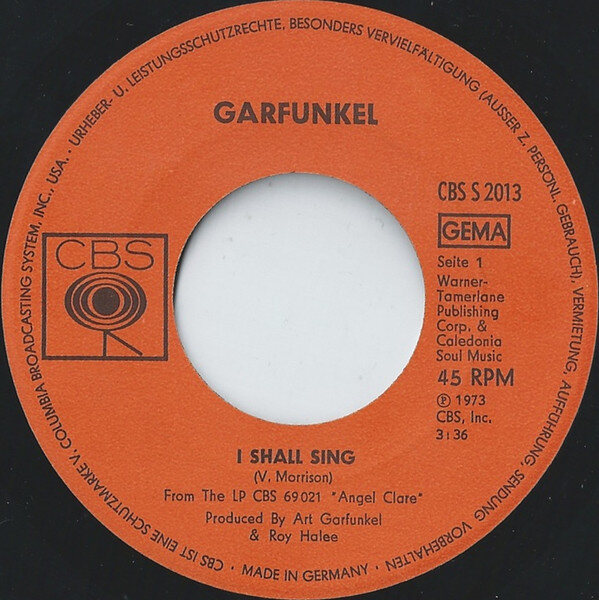 Garfunkel* – I Shall Sing (Single)