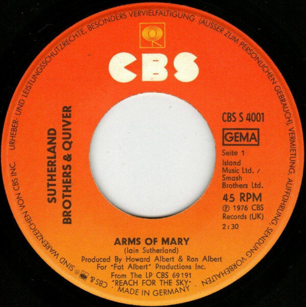 Sutherland Brothers & Quiver – Arms Of Mary (Single) – Bild 3