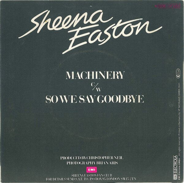 Sheena* – Machinery (Single) – Bild 2