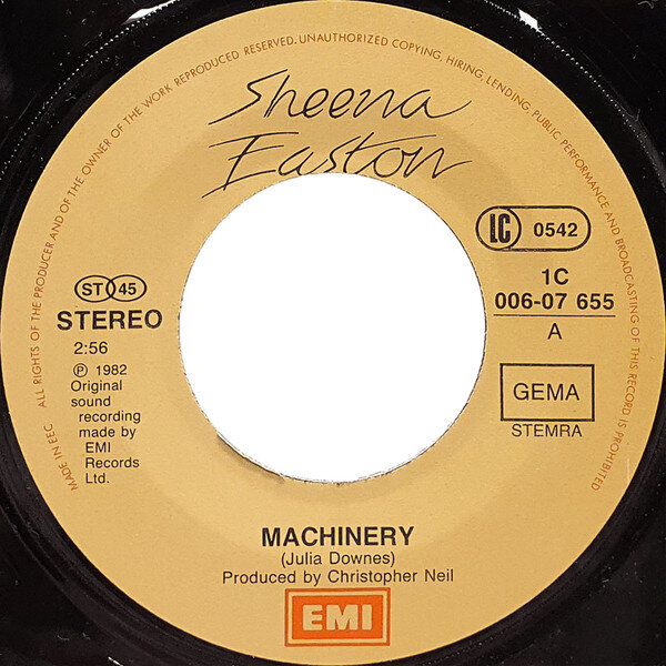 Sheena* – Machinery (Single) – Bild 3