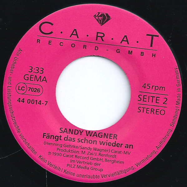 Sandy Wagner – Jenseits Der Tränen (7") – Bild 4