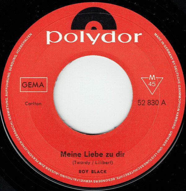Roy Black – Meine Liebe Zu Dir / Schenk Mir Ein Souvenir (Single) – Bild 3