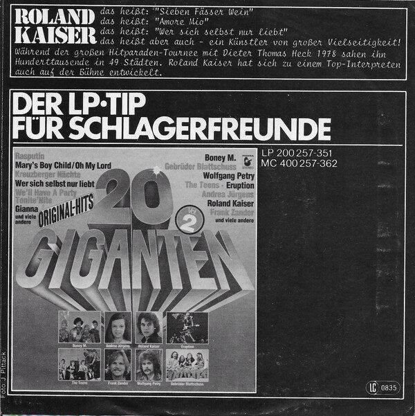 Roland Kaiser – War Das Eine Nacht (Single) – Bild 2