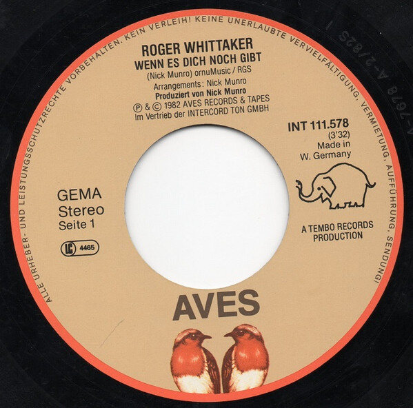 Roger Whittaker – Wenn Es Dich Noch Gibt (Single) – Bild 3