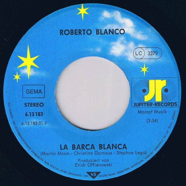 Roberto Blanco – La Barca Blanca (Single) – Bild 2