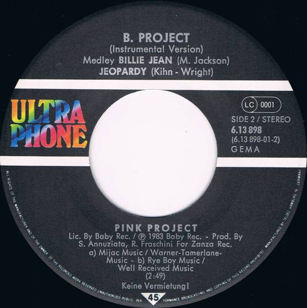 Pink Project – B. Project (Single) – Bild 4