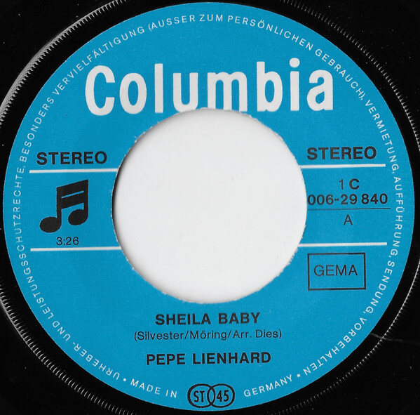 Pepe Lienhard – Sheila Baby / Jeanny Is My Memory (Single) – Bild 3