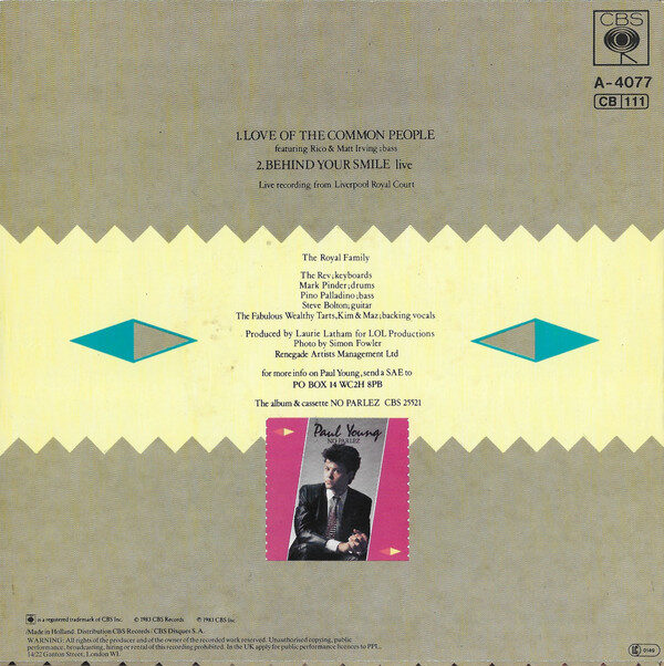 Paul Young – Love Of The Common People (Single) – Bild 2