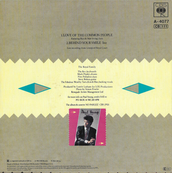 Paul Young – Love Of The Common People (Single) – Bild 2