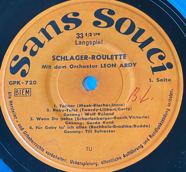 Orchester Leon Ardy – Schlager Roulette (7", Comp, Club) – Bild 4