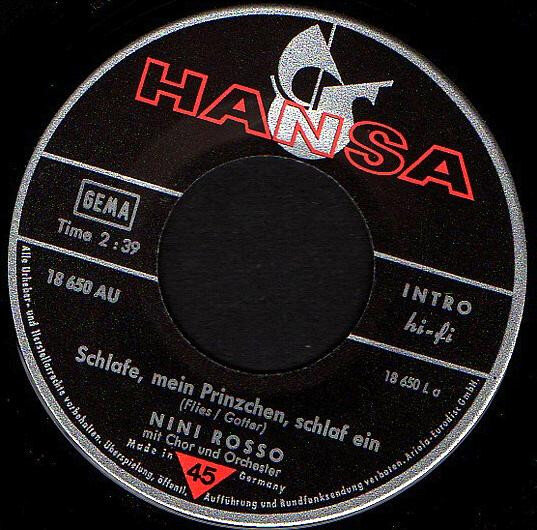 Nini Rosso – Schlafe, Mein Prinzchen, Schlaf Ein / Starlight Melodie (Single) – Bild 3