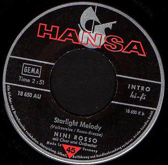 Nini Rosso – Schlafe, Mein Prinzchen, Schlaf Ein / Starlight Melodie (Single) – Bild 4