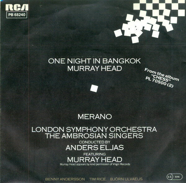 Murray Head – One Night In Bangkok (Single) – Bild 2